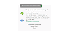 Desktop Screenshot of parafarmaciasanbiagio.it